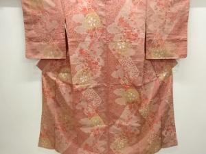 大正ロマン　花車模様織出し着物